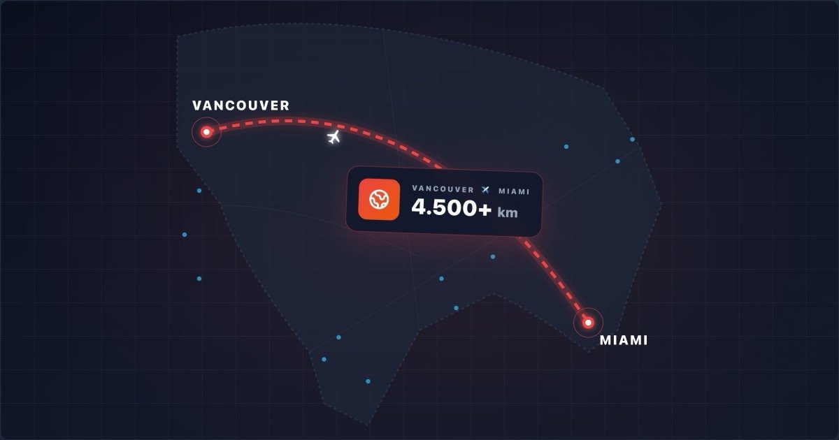 Logistieke afstanden WK 2026 Vancouver - Miami