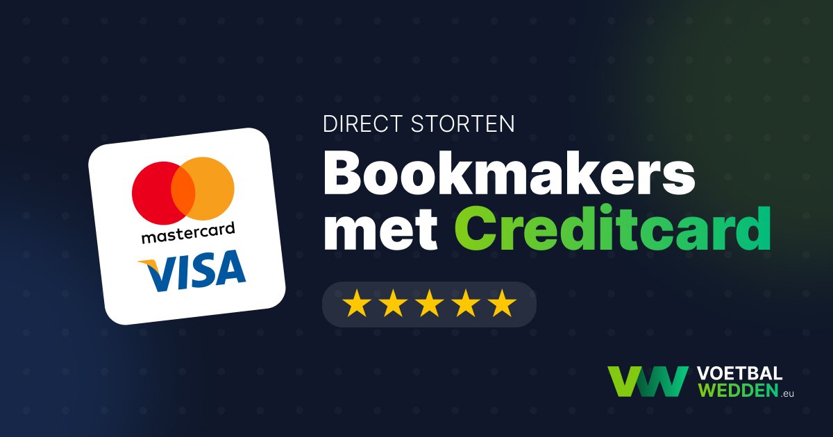 Bookmakers met Creditcard (2026)