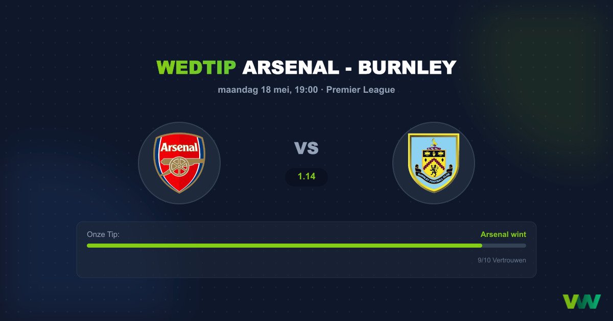 Arsenal vs Burnley: Koploper tegen degradatiezone