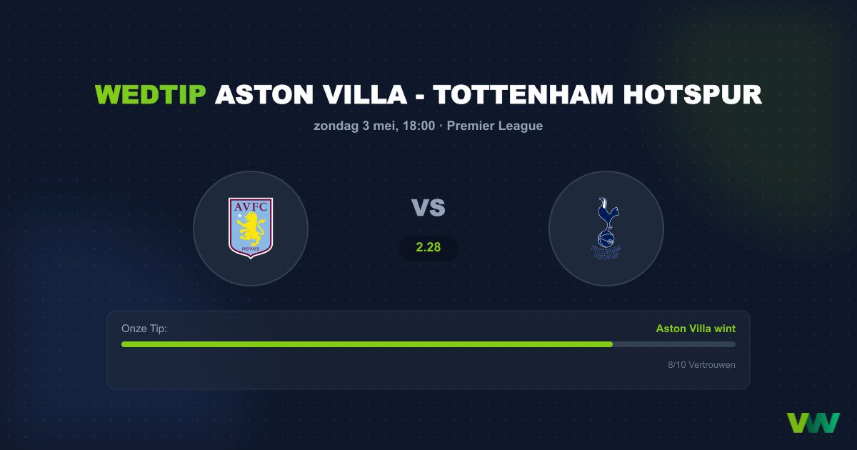 Aston Villa vs Tottenham: Krijgt Villa Spurs op de knieën?