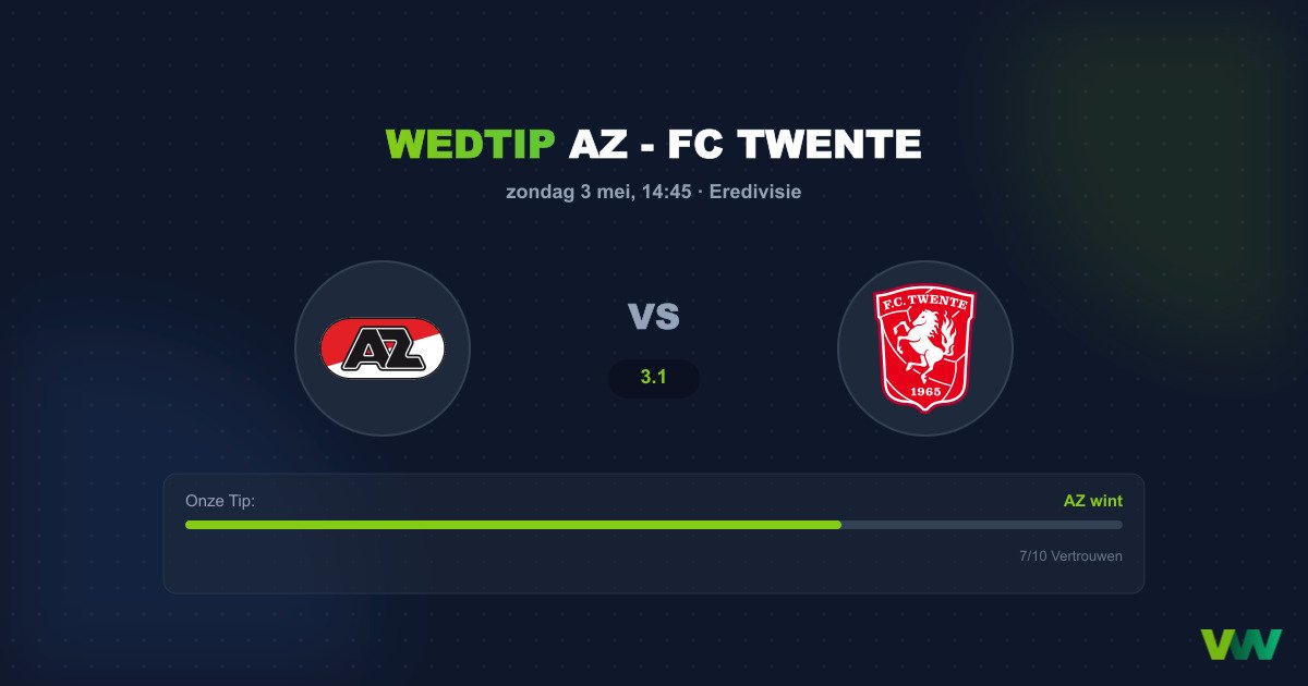 AZ vs FC Twente: Kraker bovenin de Eredivisie
