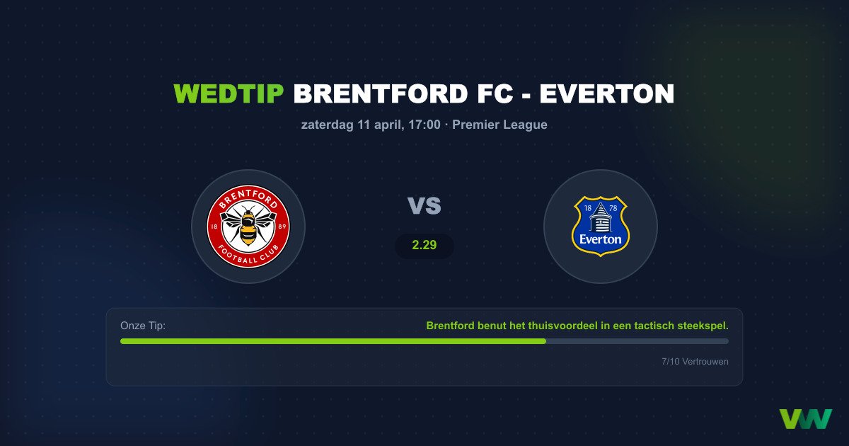 Brentford vs Everton: Analyse en Wedtips Premier League