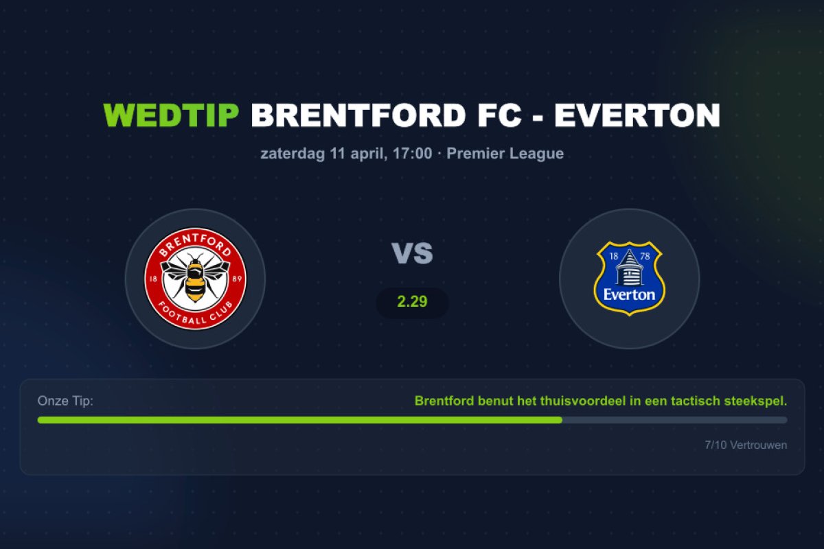 Brentford vs Everton: Analyse en Wedtips Premier League