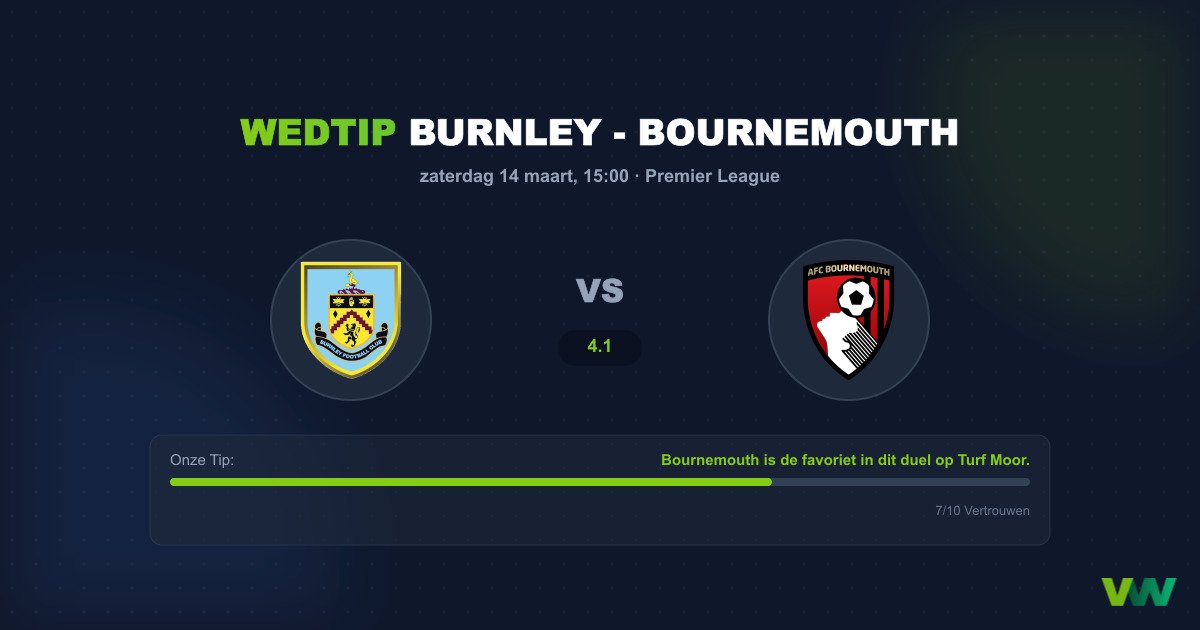 Voorbeschouwing Burnley vs Bournemouth (Premier League)