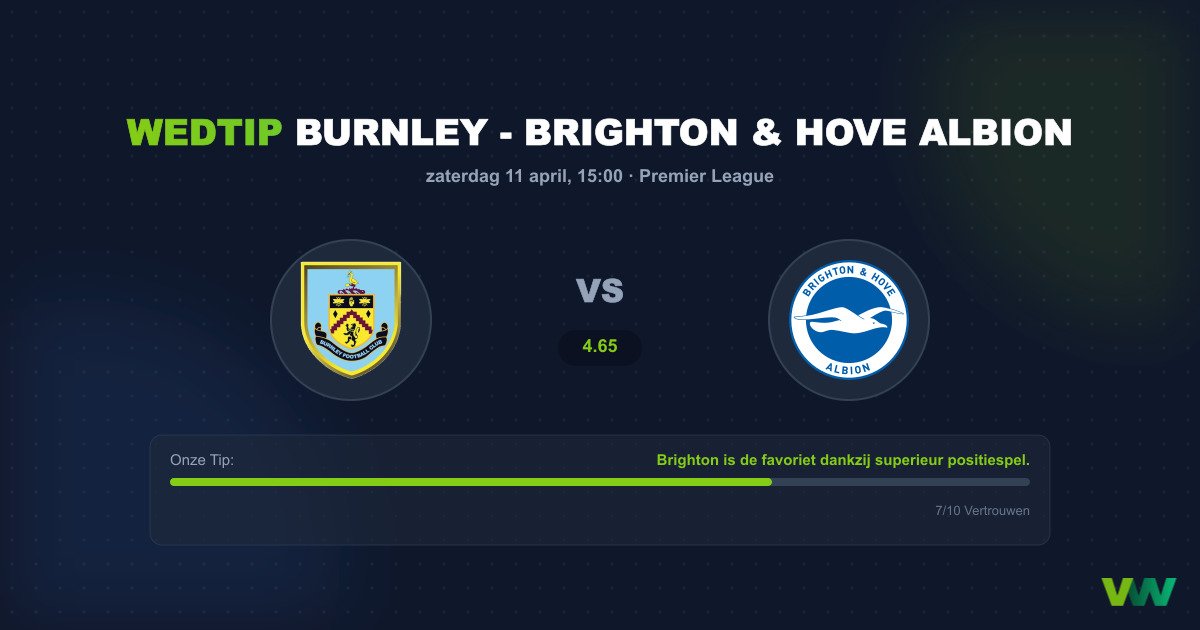 Voorbeschouwing: Burnley vs Brighton & Hove Albion
