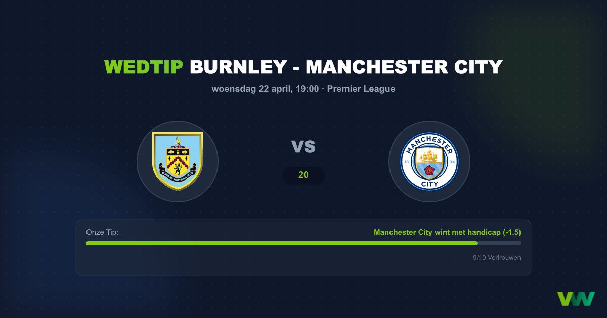 Burnley vs Manchester City: City jaagt op de titel