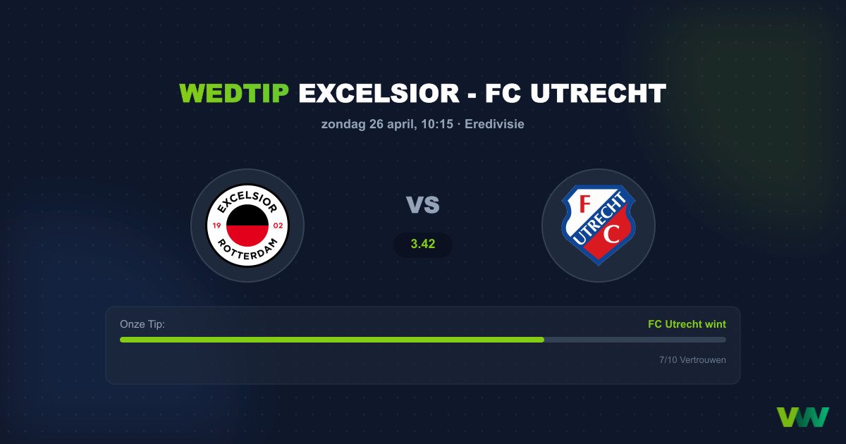 Excelsior vs FC Utrecht: Cruciale Punten in Kralingen