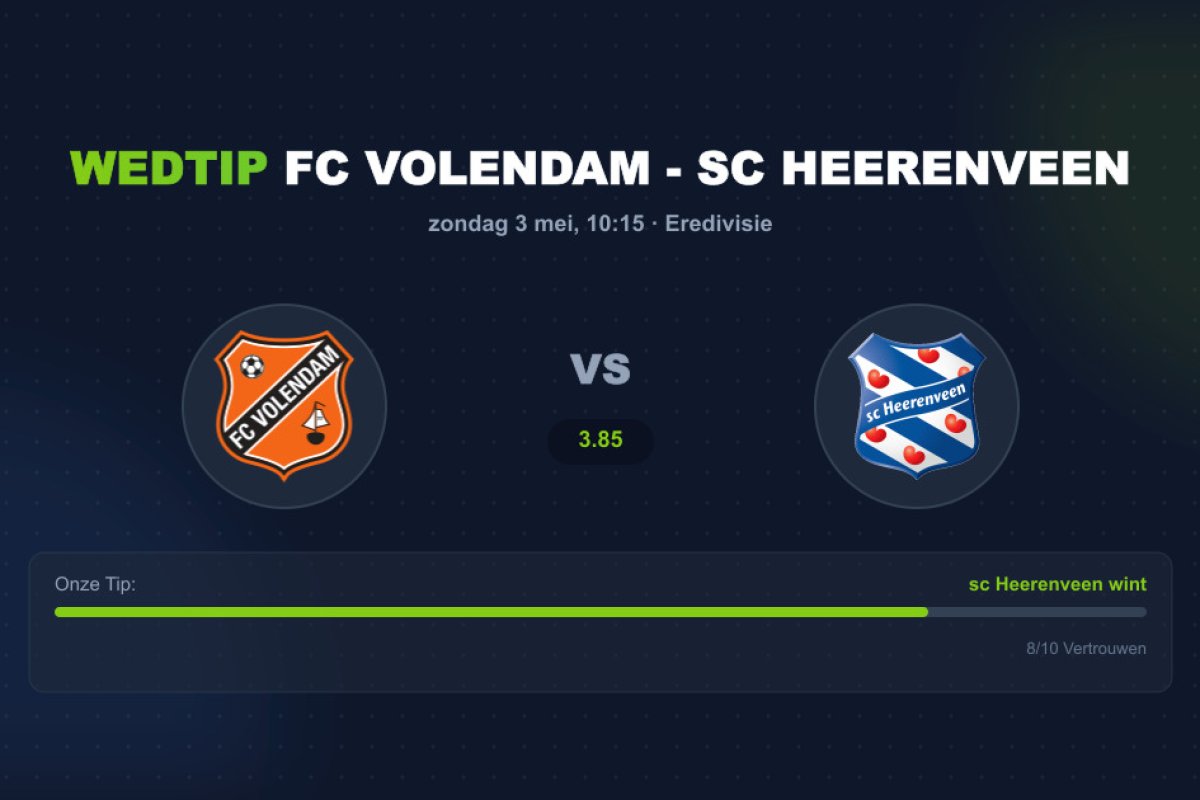 Voorbeschouwing: FC Volendam vs sc Heerenveen
