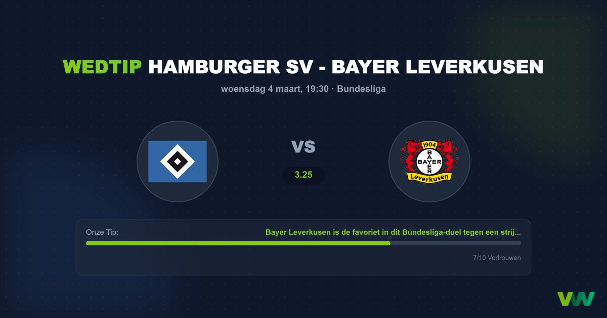 Voorspelling Hamburger SV - Bayer Leverkusen (4 maart 2026)