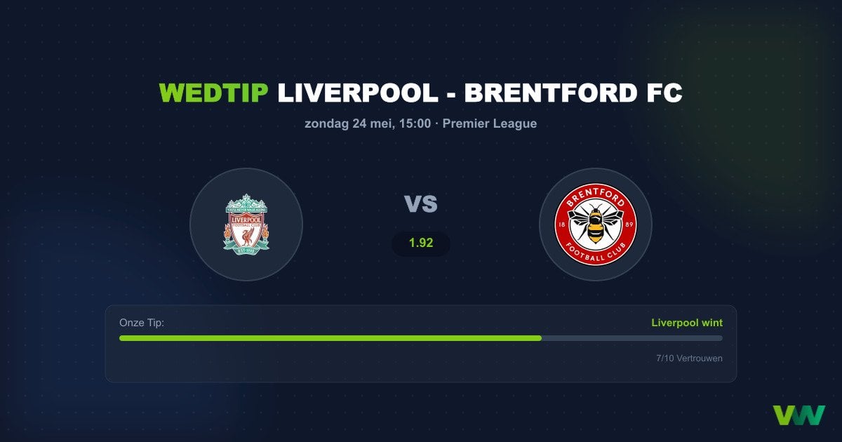 Liverpool - Brentford: Liverpool jaagt op punten