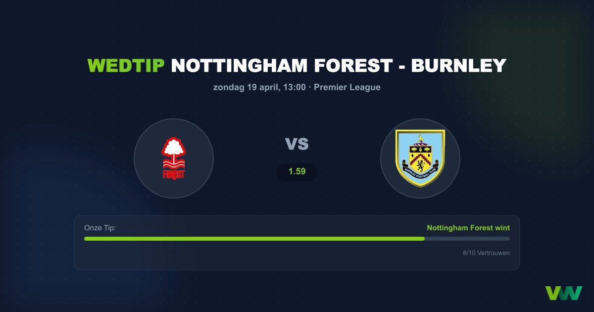 Nottingham Forest vs Burnley: Thuisvoordeel geeft doorslag