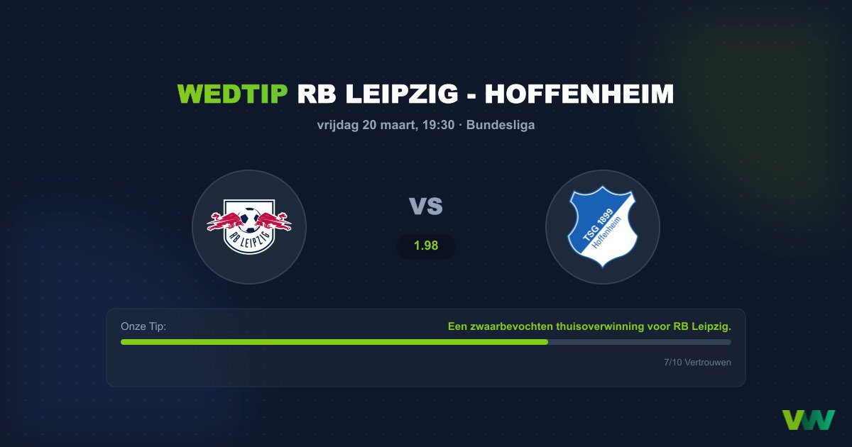Voorspelling RB Leipzig - Hoffenheim (Bundesliga)
