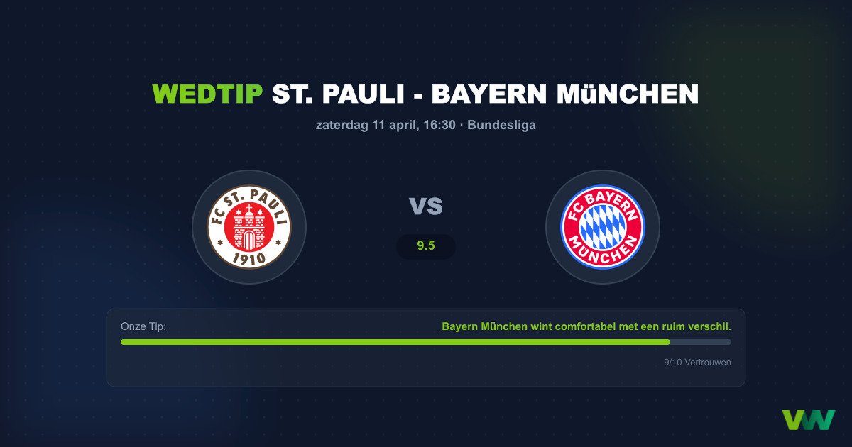 St. Pauli vs Bayern München: David tegen Goliath in Hamburg