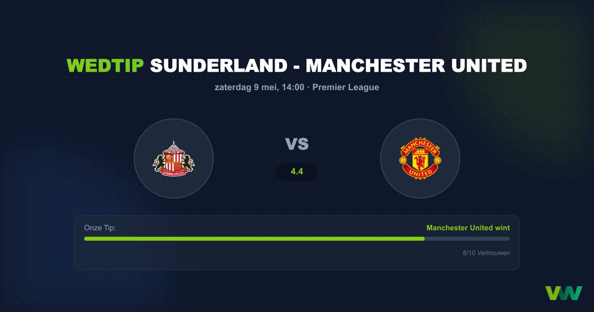 Sunderland vs Manchester United: Analyse en Wedtips
