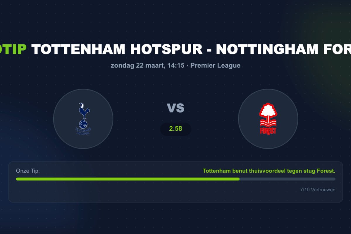 Tottenham vs Nottingham Forest: Analyse en Wedtips