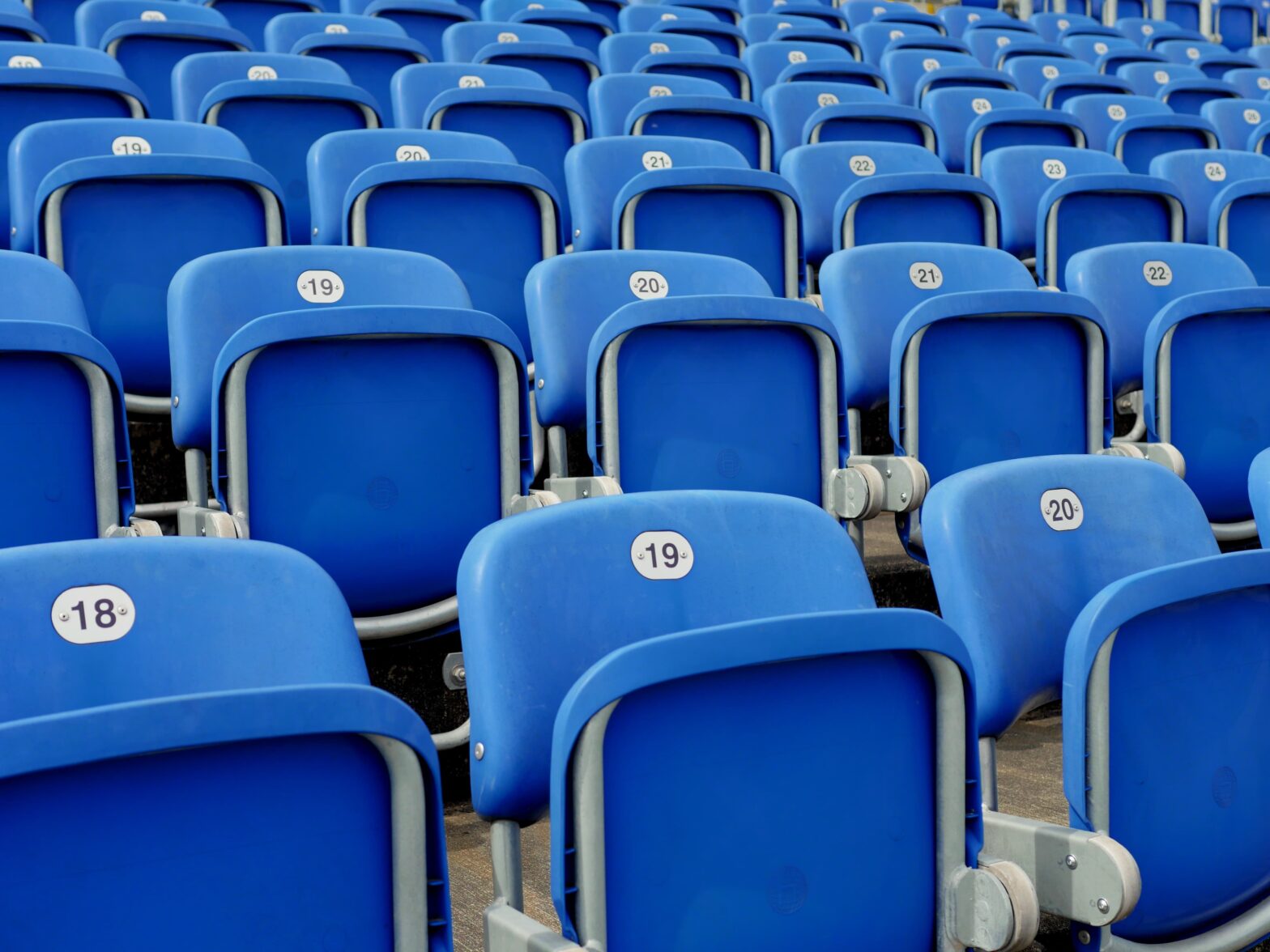 Voetbalstadion stoelen